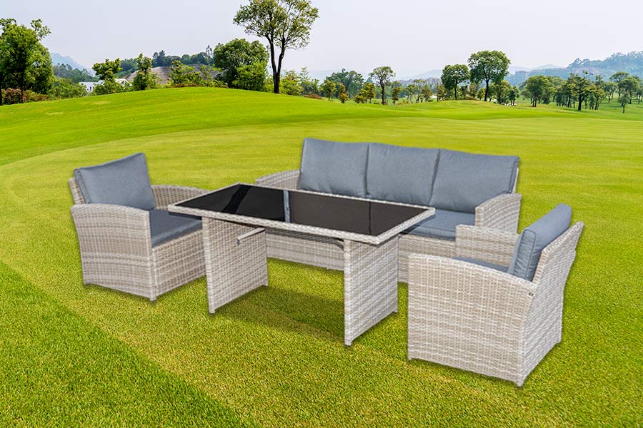 Conjunto de jantar para sofá de 3 lugares