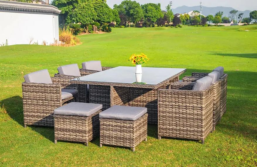 Vantagem do conjunto de mesa de jantar 11 unidades